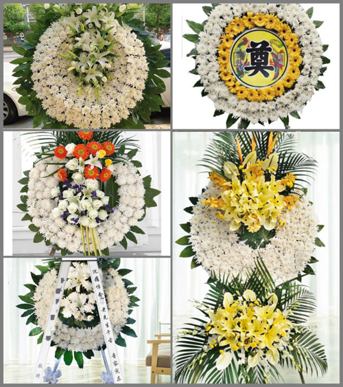 河南南阳新野县新甸铺镇新北村花圈速递
